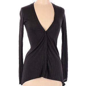 ADAM by Adam Lippes Black Buttoned Cardigan Size 0
